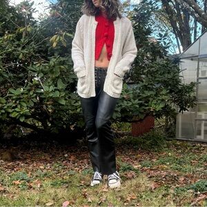 Vintage Cream Sweater Cardigan